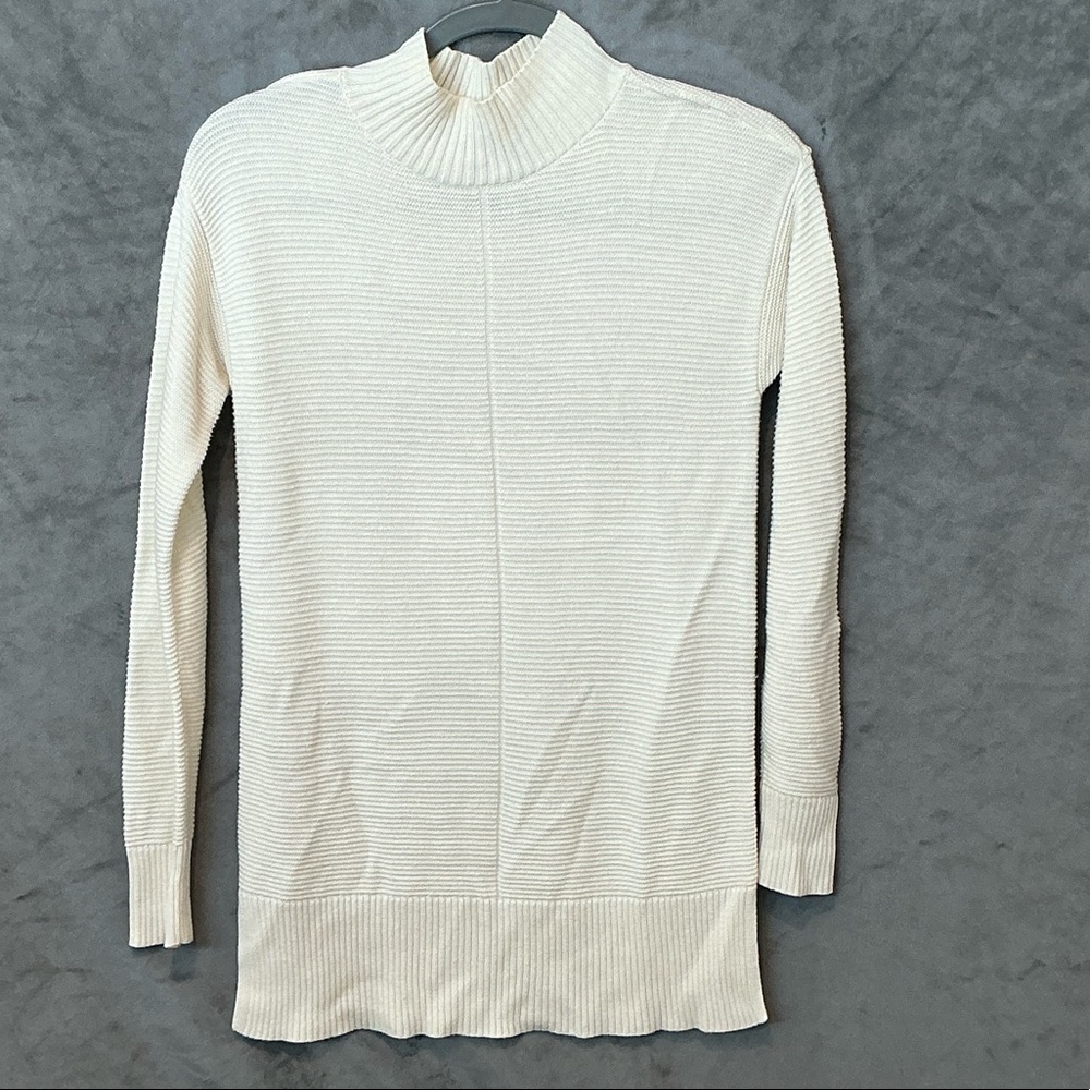 Talbots Cream Mock Turtleneck Sweater- Size PS